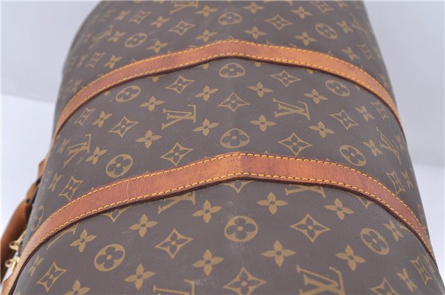 Authentic LOUIS VUITTON Monogram Keepall 55 Boston Bag M41424 LV 3291C