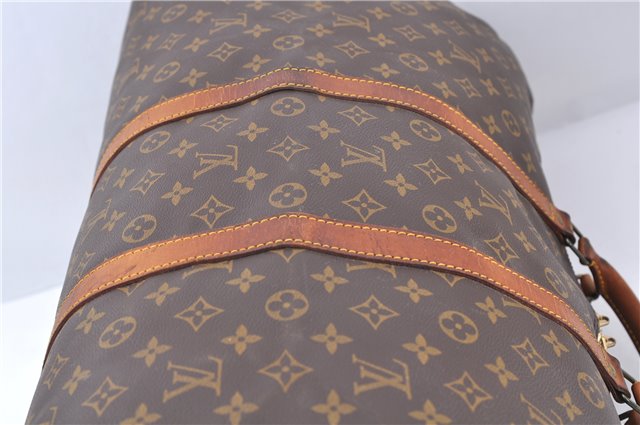 Authentic LOUIS VUITTON Monogram Keepall 55 Boston Bag M41424 LV 3291C