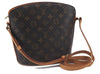Authentic Louis Vuitton Monogram Drouot Shoulder Cross Body Bag M51290 LV 3292D