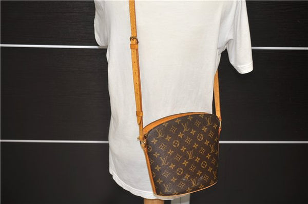 Authentic Louis Vuitton Monogram Drouot Shoulder Cross Body Bag M51290 LV 3292D