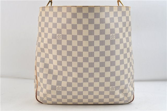 Authentic Louis Vuitton Damier Azur Soffi 2Way Shoulder Hand Bag N41216 LV 3293D