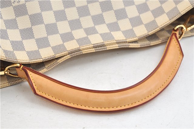 Authentic Louis Vuitton Damier Azur Soffi 2Way Shoulder Hand Bag N41216 LV 3293D