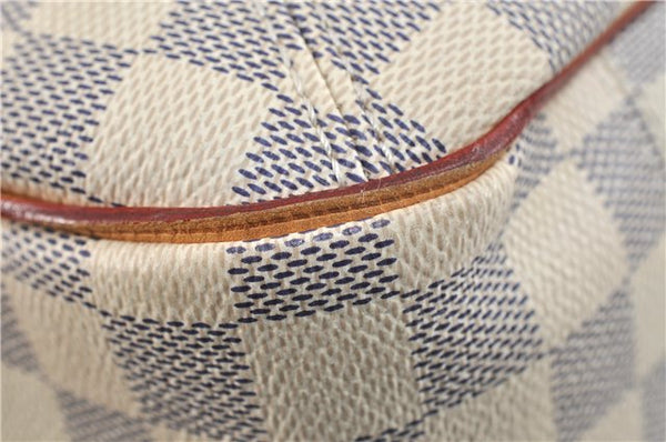 Authentic Louis Vuitton Damier Azur Soffi 2Way Shoulder Hand Bag N41216 LV 3293D
