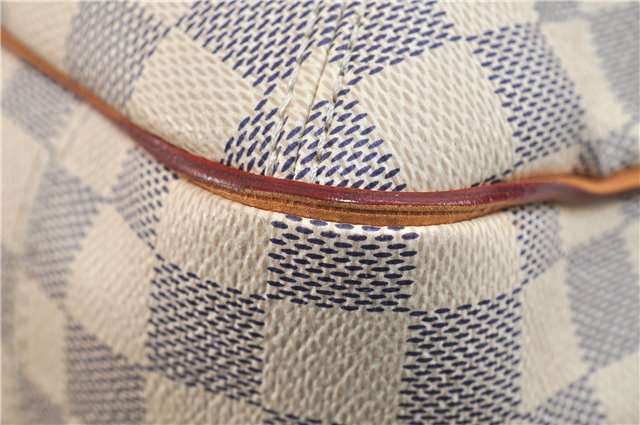 Authentic Louis Vuitton Damier Azur Soffi 2Way Shoulder Hand Bag N41216 LV 3293D