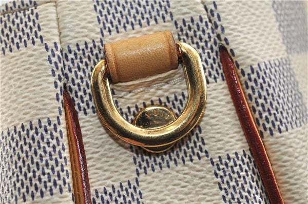Authentic Louis Vuitton Damier Azur Soffi 2Way Shoulder Hand Bag N41216 LV 3293D