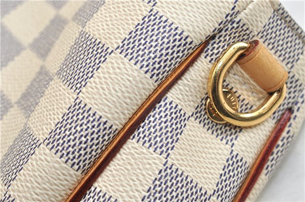 Authentic Louis Vuitton Damier Azur Soffi 2Way Shoulder Hand Bag N41216 LV 3293D