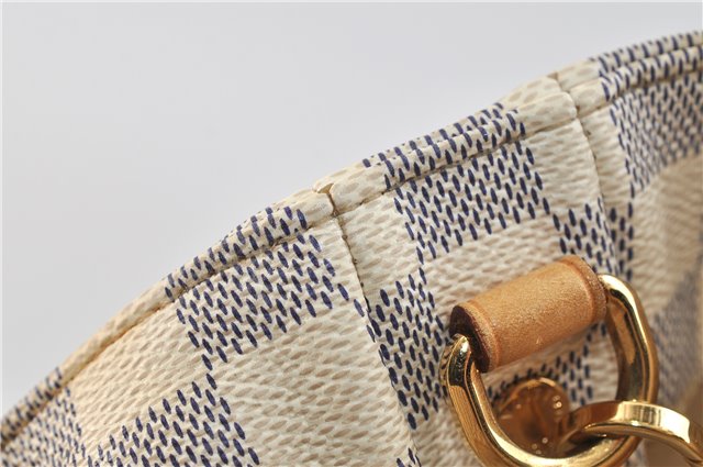 Authentic Louis Vuitton Damier Azur Soffi 2Way Shoulder Hand Bag N41216 LV 3293D