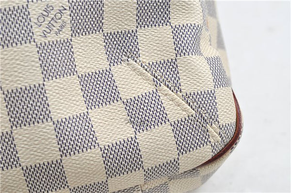 Authentic Louis Vuitton Damier Azur Soffi 2Way Shoulder Hand Bag N41216 LV 3293D