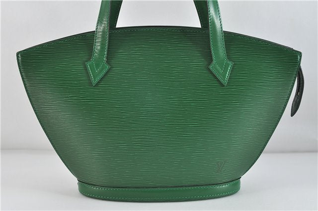 Authentic Louis Vuitton Epi Saint Jacques Hand Bag Green M52274 LV 3294D