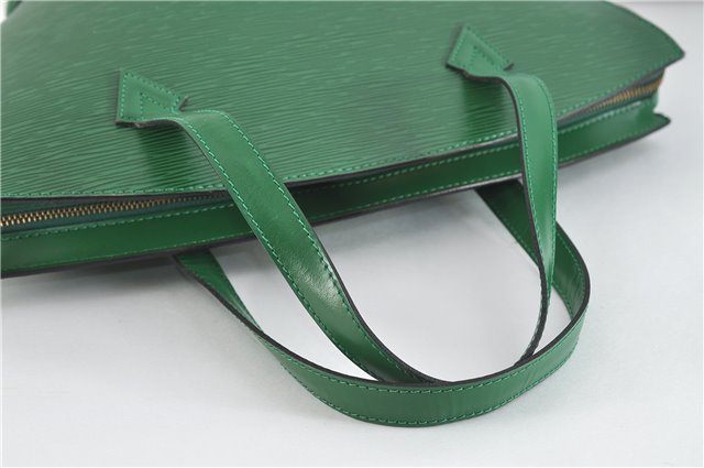 Authentic Louis Vuitton Epi Saint Jacques Hand Bag Green M52274 LV 3294D