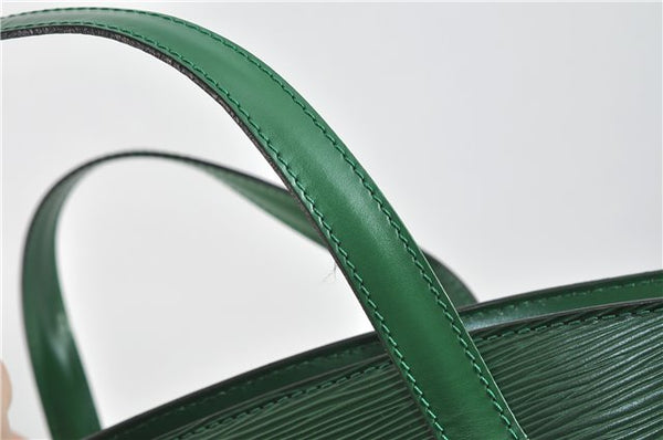 Authentic Louis Vuitton Epi Saint Jacques Hand Bag Green M52274 LV 3294D
