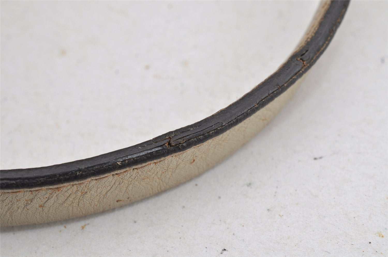 Authentic GUCCI Princy Guccissima GG Leather Shoulder Bag 161720 White 3294I