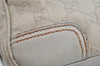 Authentic GUCCI Princy Guccissima GG Leather Shoulder Bag 161720 White 3294I