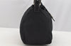Authentic FENDI Mamma Baguette Shoulder Hand Bag Jersey Leather Black 3296I