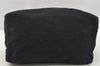 Authentic FENDI Mamma Baguette Shoulder Hand Bag Jersey Leather Black 3296I