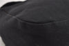 Authentic FENDI Mamma Baguette Shoulder Hand Bag Jersey Leather Black 3296I