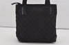 Authentic GUCCI Vintage Shoulder Tote Bag GG Canvas Leather 0190402 Black 3298I