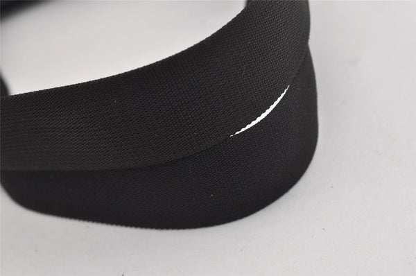 Authentic GUCCI Vintage Shoulder Tote Bag GG Canvas Leather 0190402 Black 3298I