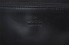 Authentic GUCCI Vintage Shoulder Tote Bag GG Canvas Leather 0190402 Black 3298I