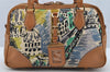 Authentic PRADA Vintage Canvas Leather Nylon Shoulder Hand Bag Purse Brown 3299I