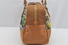 Authentic PRADA Vintage Canvas Leather Nylon Shoulder Hand Bag Purse Brown 3299I