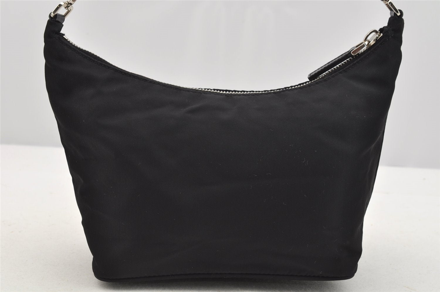 Authentic PRADA Nylon Tessuto Leather Shoulder Hand Bag Purse Black 3300I