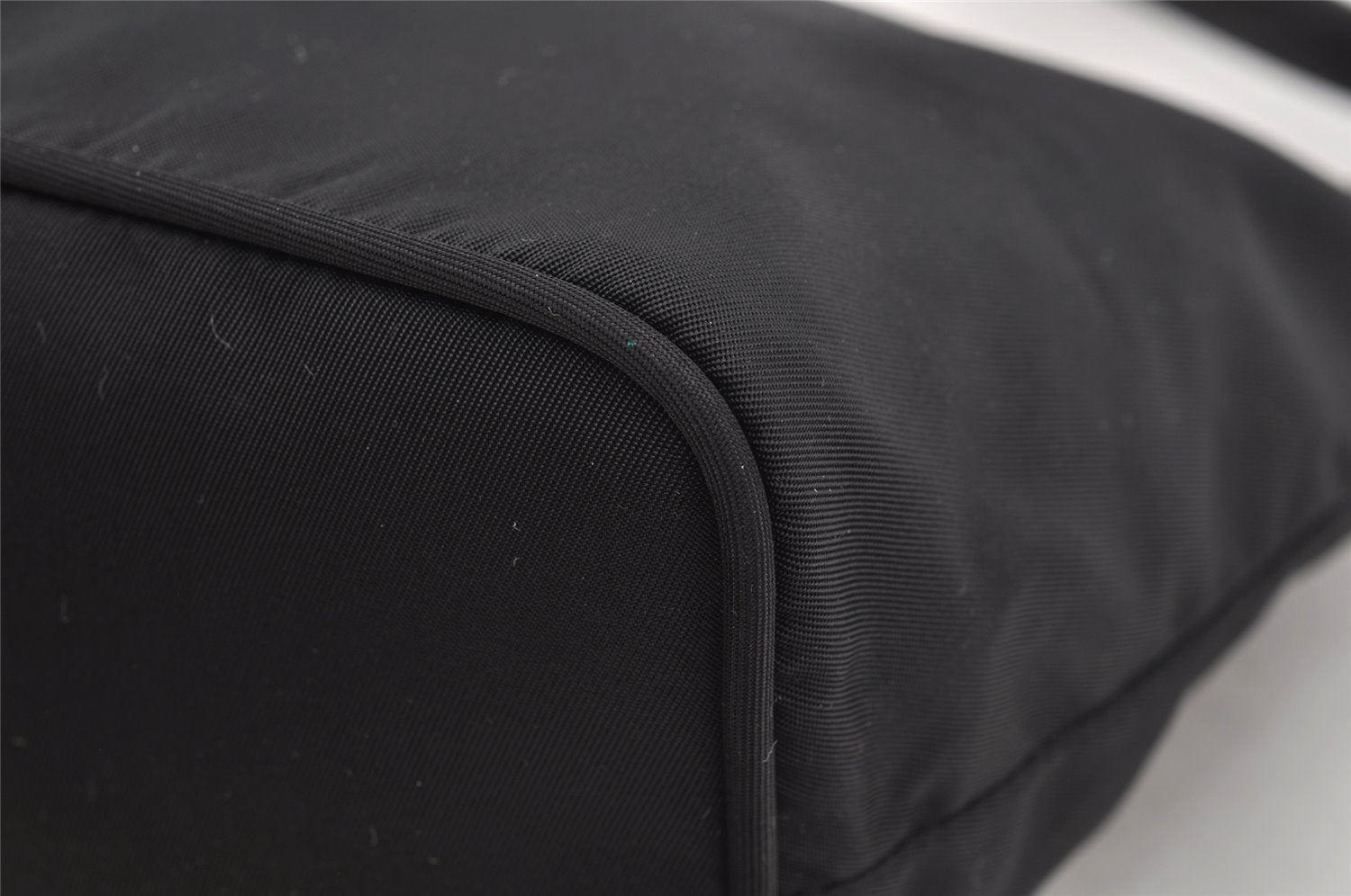 Authentic PRADA Nylon Tessuto Leather Shoulder Hand Bag Purse Black 3300I