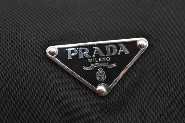 Authentic PRADA Nylon Tessuto Leather Shoulder Hand Bag Purse Black 3300I
