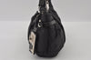 Authentic PRADA Crispy Nylon Ca Tessuto Leather Shoulder Bag BR3815 Black 3301I