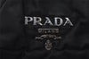 Authentic PRADA Crispy Nylon Ca Tessuto Leather Shoulder Bag BR3815 Black 3301I