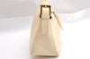 Authentic FENDI Mamma Baguette Shoulder Hand Bag Purse Leather White 3303I