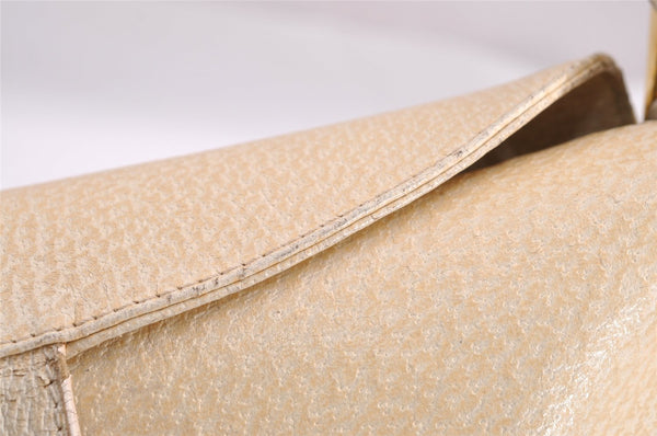 Authentic FENDI Mamma Baguette Shoulder Hand Bag Purse Leather White 3303I