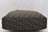 Authentic FENDI Zucca 2Way Shoulder Hand Bag Canvas Leather Brown 3306I