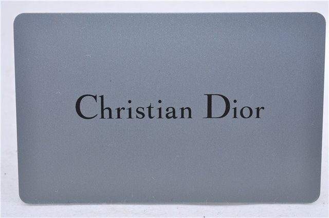 Auth Christian Dior Trotter Romantic Ribbon Hand Bag PVC Leather Beige 3307D