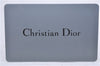 Auth Christian Dior Trotter Romantic Ribbon Hand Bag PVC Leather Beige 3307D