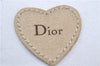 Auth Christian Dior Trotter Romantic Ribbon Hand Bag PVC Leather Beige 3307D