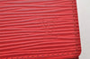Authentic Louis Vuitton Epi Enveloppe Carte De Visit Card Case M5658E Red 3312I