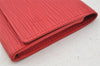 Authentic Louis Vuitton Epi Enveloppe Carte De Visit Card Case M5658E Red 3312I