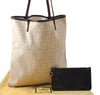 Authentic FENDI Zucca Shoulder Tote Bag Canvas Leather Beige 3313D