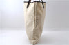 Authentic FENDI Zucca Shoulder Tote Bag Canvas Leather Beige 3313D