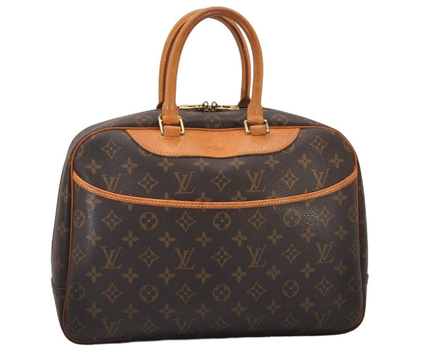 Authentic Louis Vuitton Monogram Deauville Hand Bag M47270 LV 3313I