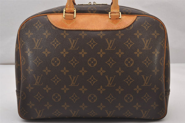 Authentic Louis Vuitton Monogram Deauville Hand Bag M47270 LV 3313I