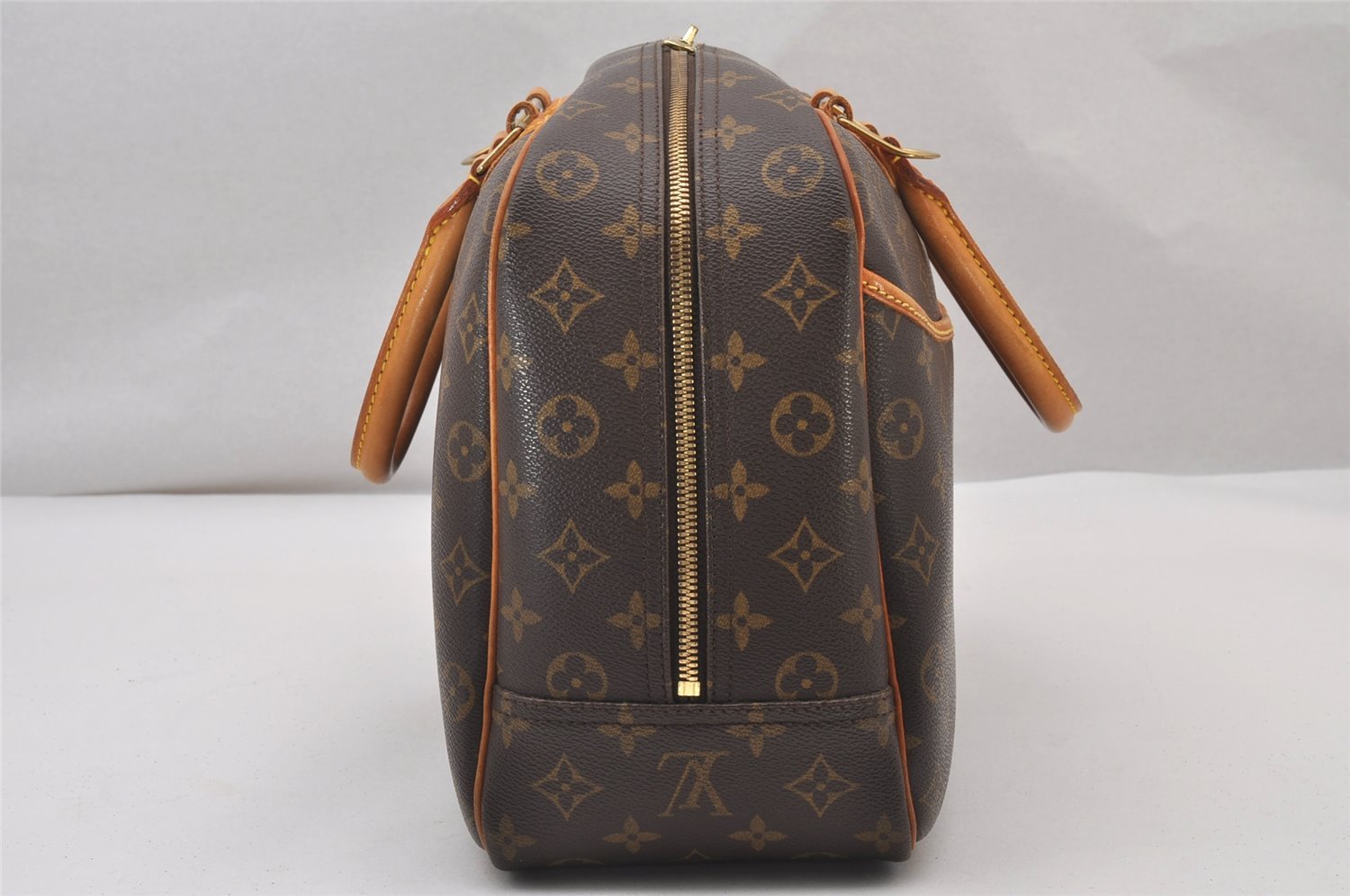Authentic Louis Vuitton Monogram Deauville Hand Bag M47270 LV 3313I