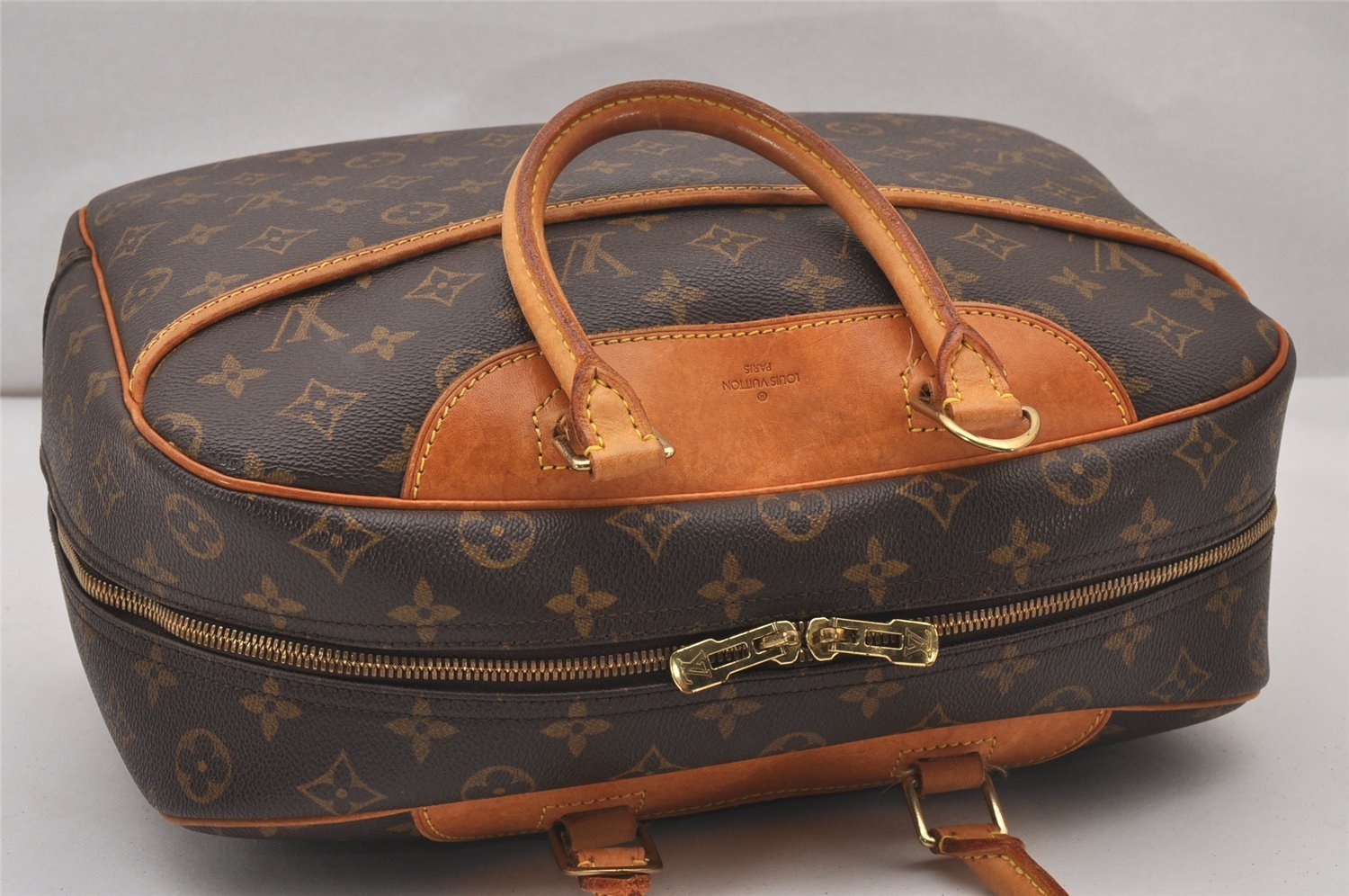 Authentic Louis Vuitton Monogram Deauville Hand Bag M47270 LV 3313I