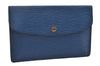 Authentic Louis Vuitton Epi Montaigne 27 Clutch Hand Bag Blue M52655 LV 3314I