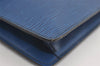 Authentic Louis Vuitton Epi Montaigne 27 Clutch Hand Bag Blue M52655 LV 3314I