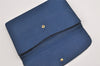 Authentic Louis Vuitton Epi Montaigne 27 Clutch Hand Bag Blue M52655 LV 3314I