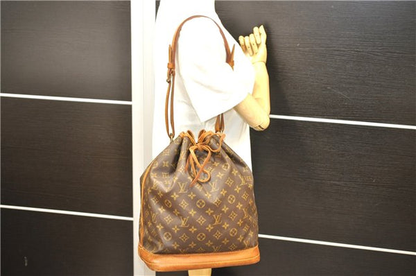 Authentic Louis Vuitton Monogram Noe Shoulder Bag M42224 LV 3315D