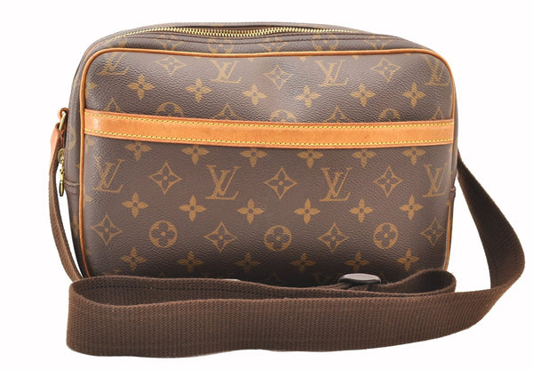 Authentic Louis Vuitton Monogram Reporter PM Shoulder Cross Bag M45254 LV 3316F