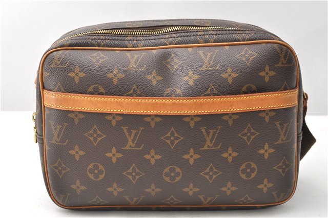 Authentic Louis Vuitton Monogram Reporter PM Shoulder Cross Bag M45254 LV 3316F
